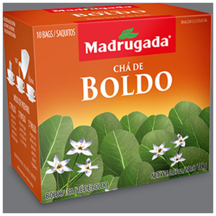 Madrugada Herbal Tea 0.35oz 10 bags - Cha de Boldo 10 saquinhos