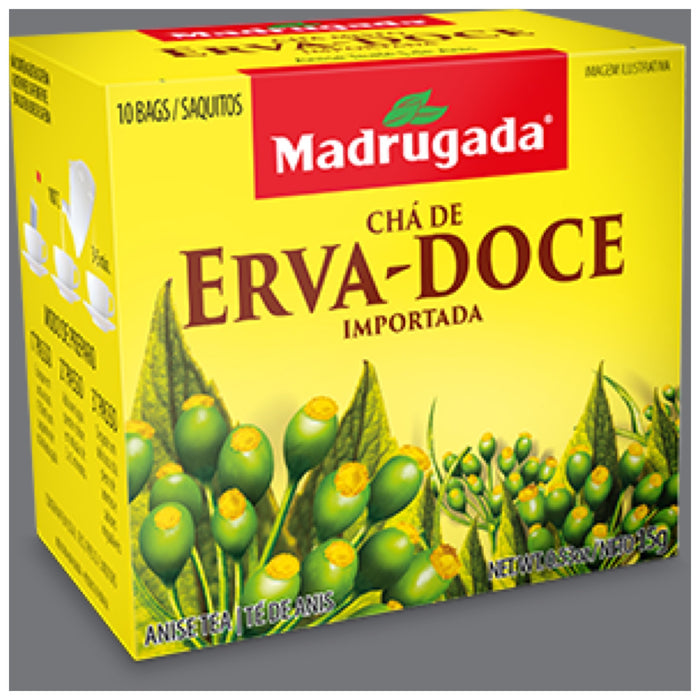 Madrugada Anise Tea 0.53oz 10 bags - Cha de Erva-Doce 15g